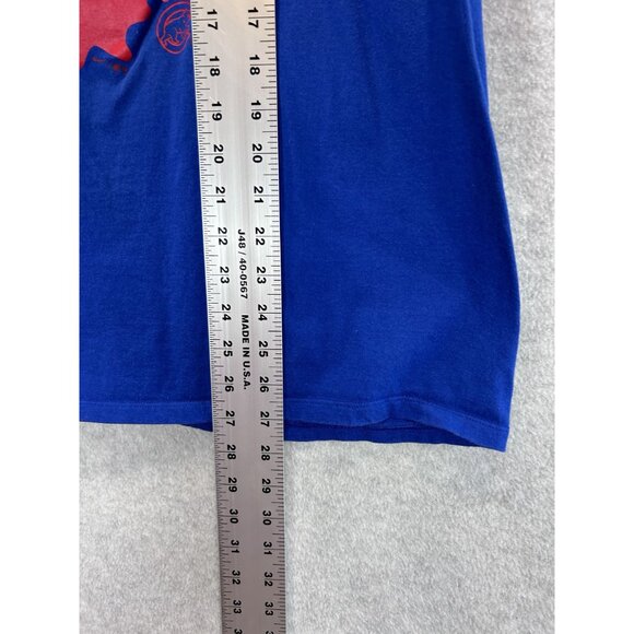 Nike Chicago Cubs MLB Illinois Tee T-shirt L Blue Athletic Cut Baseball - Picture 3 of 6